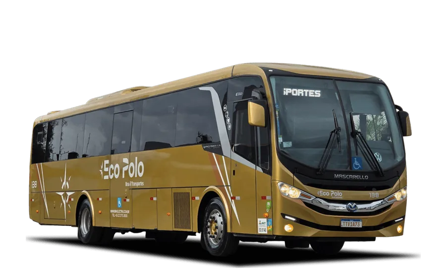 Ônibus executivos da frota Grupo Braslectra